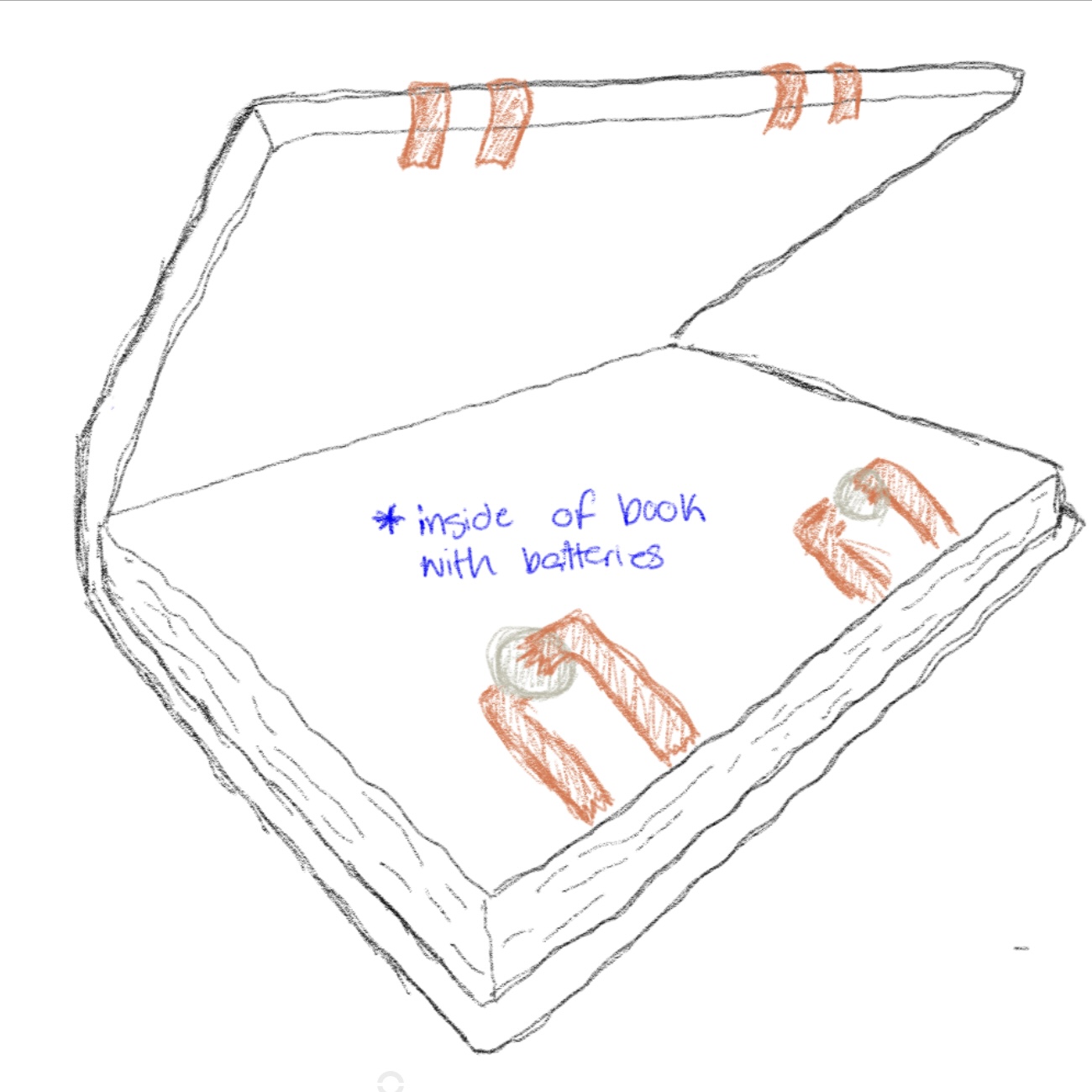 Object-interaction with a book. Light bulb turns on when the book is closed.